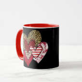 Viele wilde Herzen Tasse (Vorderseite Links)
