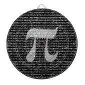 Viele Ziffern der mathematischen Konstanten der Pi Dartscheibe (vorne)