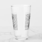 Viele Ziffern der mathematischen Konstanten der Pi Glas (Rechts)