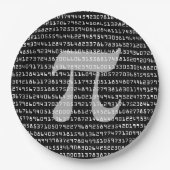 Viele Ziffern der mathematischen Konstanten der Pi Pappteller (Vorderseite)