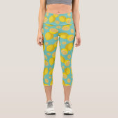 Viele Zitronen Capri Leggings (Vorderseite)
