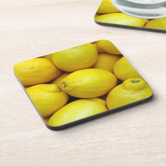Viele Zitronen Getränkeuntersetzer (Linke Seite)