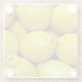 Viele Zitronen Glasuntersetzer (Rückseite)