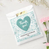 Vielen Dank 100. Zufallszahlenmuster Aquamarin/wei Geschenktütchen (Versiegelt)