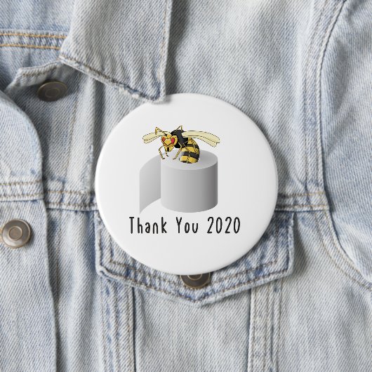 Vielen Dank 2020 Murder Hornet Button (Beispiel)