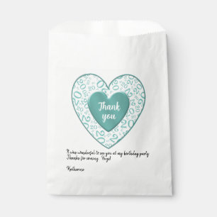 Vielen Dank: 20. Aquamarines Herz Random Number Pa Geschenktütchen