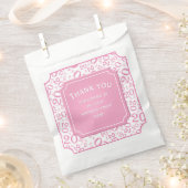 Vielen Dank: 20. Random Number Pattern Pink 20 Geschenktütchen (Ausgeschnitten)