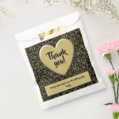 Vielen Dank 30. Random Nummer Muster Schwarz/Gold Geschenktütchen (Versiegelt)