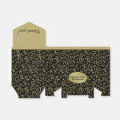 Vielen Dank: 70. Geburtstag Thema Gold/Schwarz Geschenkschachtel (Ungefaltet)