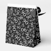 Vielen Dank 90. Random Nummer Muster Schwarz/Weiß Geschenkschachtel (Rückseite)