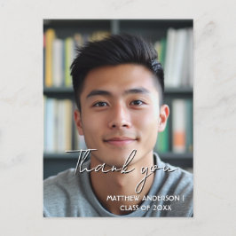 Vielen Dank, Abschluss benutzerdefiniertes Foto 1 Postkarte