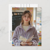 Vielen Dank Abschluss benutzerdefiniertes Foto 2 P Postkarte (Vorne/Hinten)