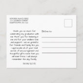 Vielen Dank Abschluss benutzerdefiniertes Foto 2 P Postkarte (Rückseite)