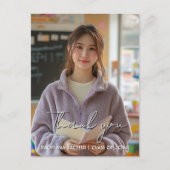 Vielen Dank Abschluss benutzerdefiniertes Foto 2 P Postkarte (Vorderseite)