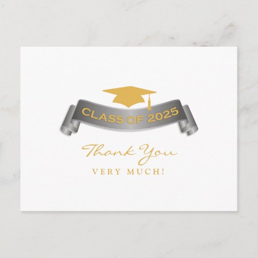 Vielen Dank Abschluss Class of 2025 Postcard Postkarte (Vorderseite)