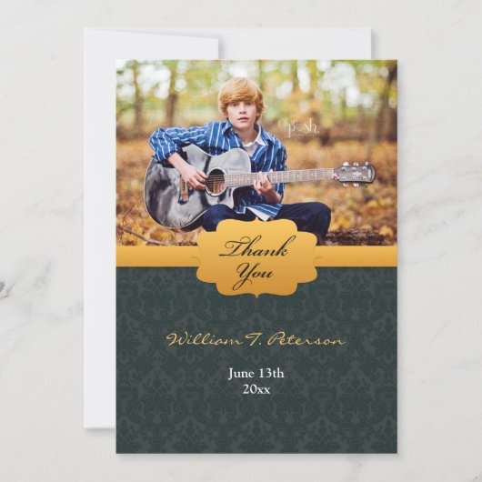 Vielen Dank, Abschluss Foto Dankeskarte (Vorderseite)