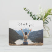 Vielen Dank, Abschluss Foto Einladung (Stehend Vorderseite)