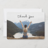 Vielen Dank, Abschluss Foto Einladung (Vorderseite)