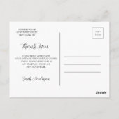 Vielen Dank Abschluss Postcard Postkarte (Rückseite)