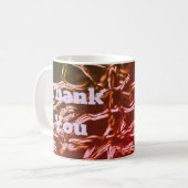 Vielen Dank, Abstrakt rosa Lila Wertschätzung. Kaffeetasse (Vorderseite Links)