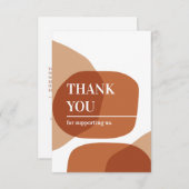 Vielen Dank Abstrakte Formen Business Card Dankeskarte (Vorne/Hinten)