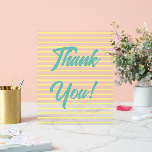 Vielen Dank Acrylschild (Hochzeit)