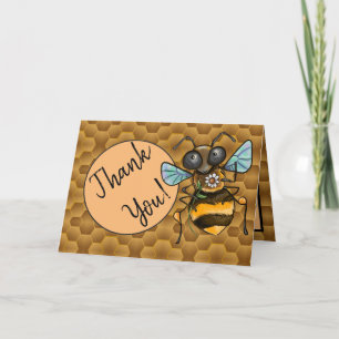 Vielen Dank Adorable Honeybee Dankeskarte