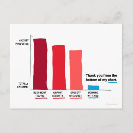 Vielen Dank am Ende meiner Diagramm Postkarte