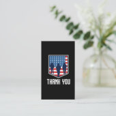 Vielen Dank, American Soldiers USA Flag Visitenkarte (Stehend Vorderseite)