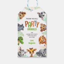 Vielen Dank an alle Party Tiere Niedlich Safari Ge