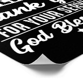 Vielen Dank an alle Veteranen für Ihren Service Poster (Ecke)