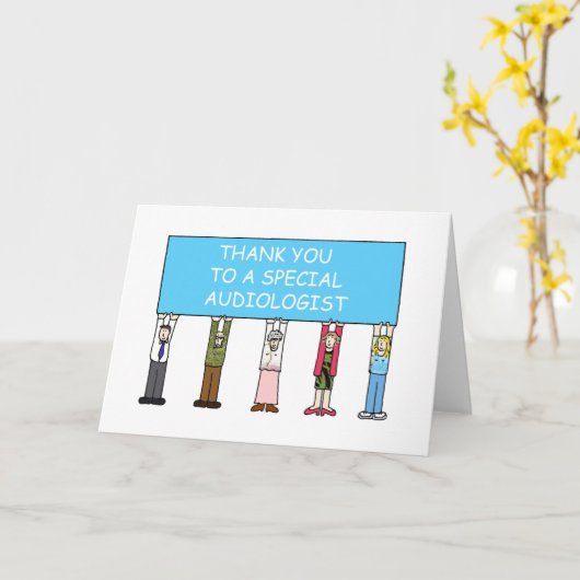 Vielen Dank an Audiologe Karte (Gelbe Blume)