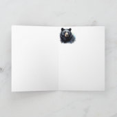 Vielen Dank an Black Bar Animal Nature Wildlife Karte (Innenseite)