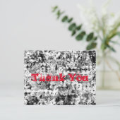 Vielen Dank an City Streets Graffiti Postkarte (Stehend Vorderseite)