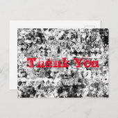 Vielen Dank an City Streets Graffiti Postkarte (Vorne/Hinten)