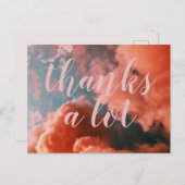 Vielen Dank an Coral Pink Sky Foto Postkarte (Vorne/Hinten)