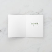 Vielen Dank an Daisy Garden Blume Dankeskarte (Innenseite)