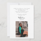 Vielen Dank an den Abschluss für das Foto von Eleg Karte (Rückseite)