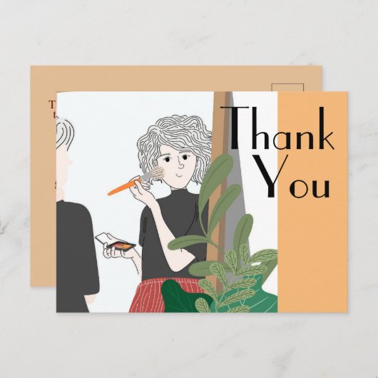 Vielen Dank an den Arzt Postkarte (Vorne/Hinten)