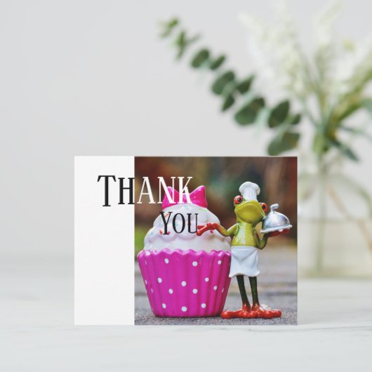 Vielen Dank an den Catering-Service Postkarte (Stehend Vorderseite)