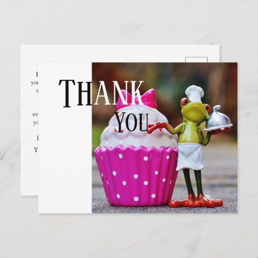 Vielen Dank an den Catering-Service Postkarte (Vorne/Hinten)