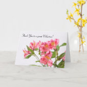 Vielen Dank an den großen Volunteer Peruvian Lilie Karte (Gelbe Blume)