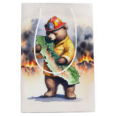 Vielen Dank an den kalifornischen Feuerwehrmann Mittlere Geschenktüte (Vorderseite)