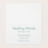 Vielen Dank an den Kunden Dankbarkeit Pastel Handl Visitenkarten (Innenseite Aufgefaltet)