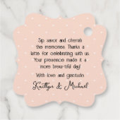 Vielen Dank an den Polterabend von Latte Coffee Geschenkanhänger (Rückseite)