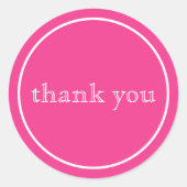 Vielen Dank an den rosa klassischen Rundaufkleber Runder Aufkleber (Vorderseite)