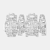 Vielen Dank an den schwarzen Text auf Weiß Geschenkschachtel (Ungefaltet)