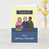 Vielen Dank an den Sonderlehrer Karte (Gelbe Blume)