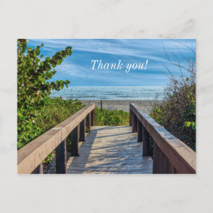 Vielen Dank an den Strand Postkarte