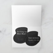 Vielen Dank an den Trauzeuge Template Card Dankeskarte (Innenseite)